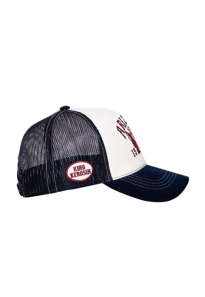 King Kerosin - Trucker Cap mit Front - Stickerei und Schirm in Samt - Optik «Arizona»