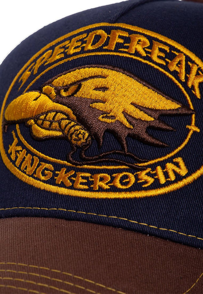 King Kerosin - Trucker Cap mit kontrastierender Stickerei «Speedfreak»