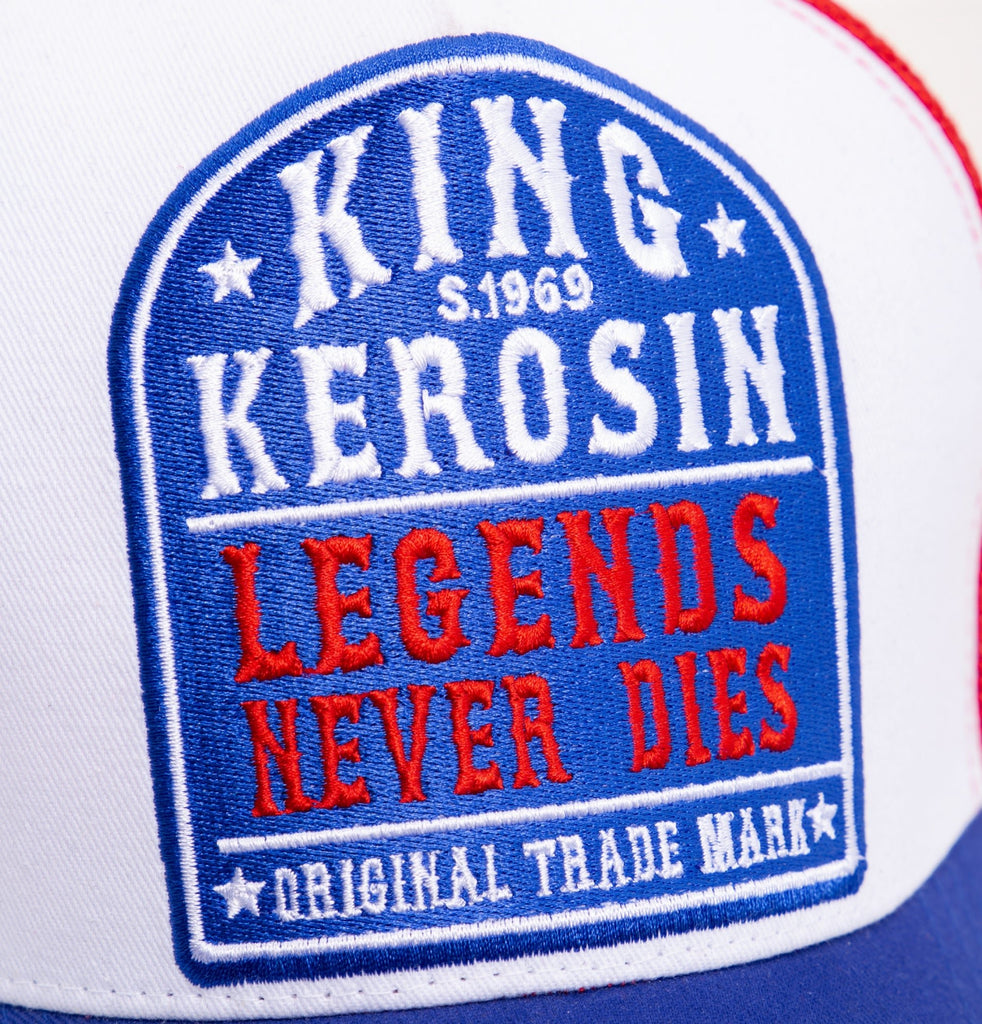 King Kerosin - Trucker Cap mit Mesh - Einsatz «Legends never die»