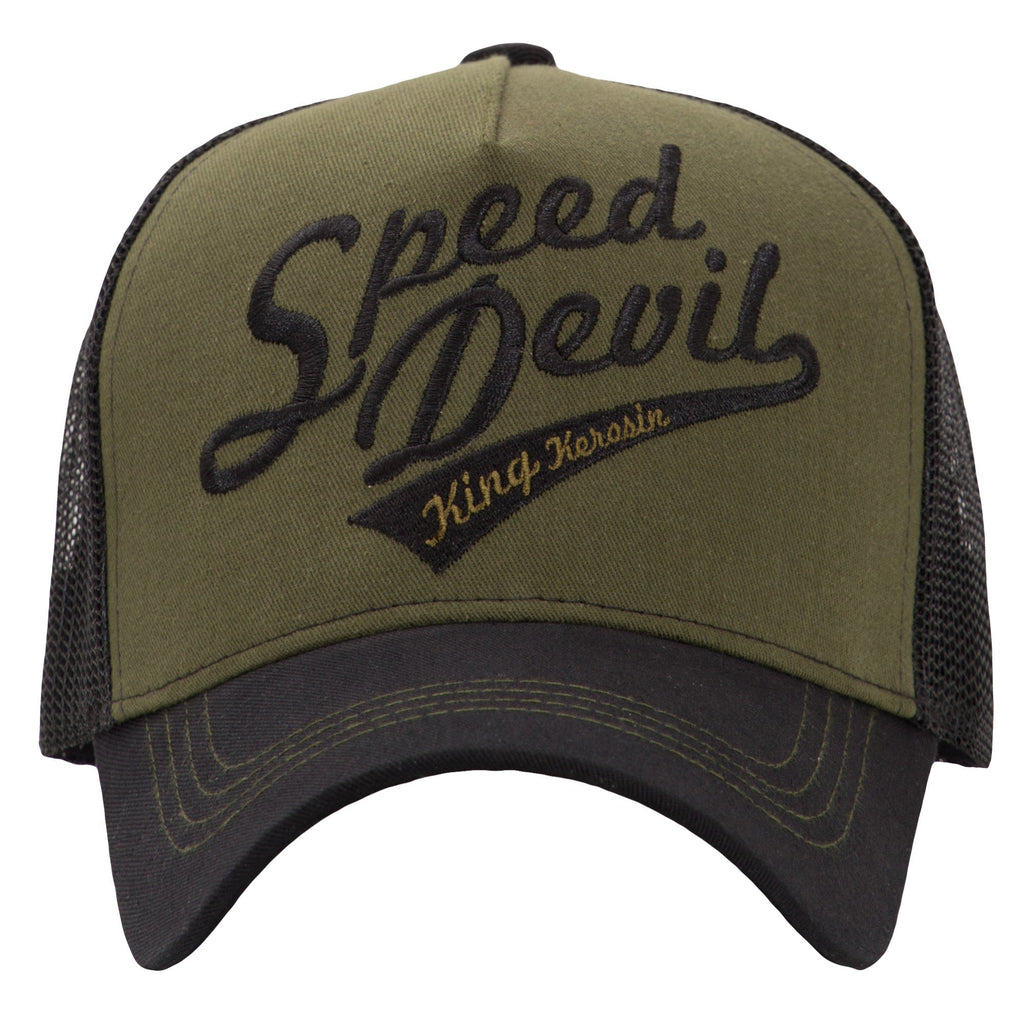 King Kerosin - Trucker Cap »Speed Devil«mit Retro Schriftzug «Speed Devil»