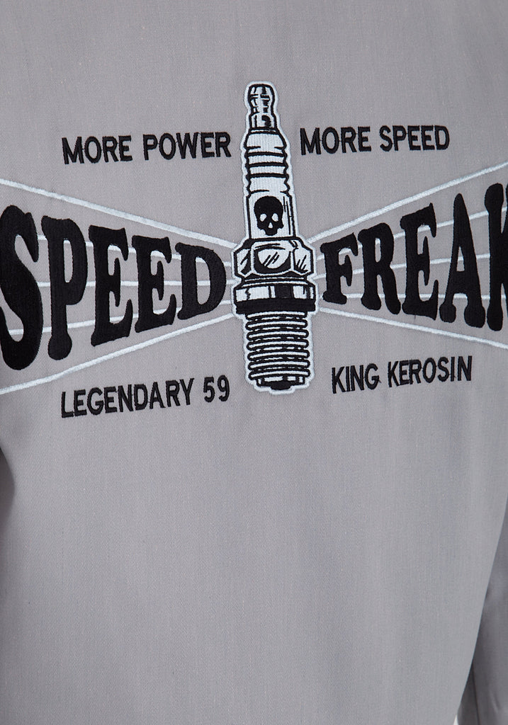 King Kerosin - Worker - Jacke mit Rückenstickerei «Speed Freak»