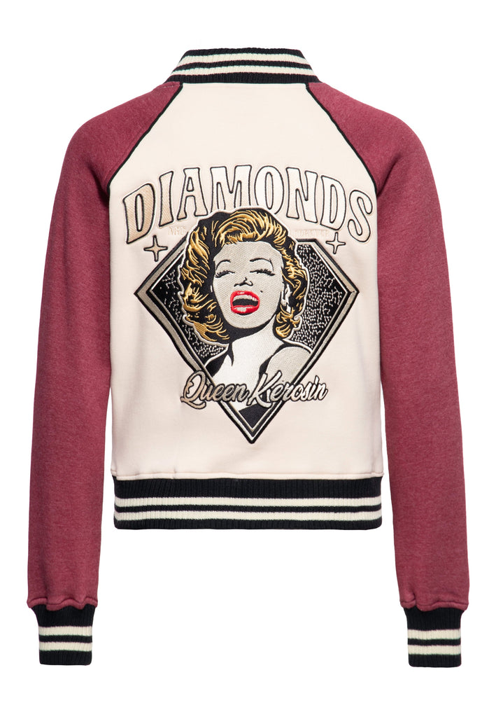 Queen Kerosin College Jacke «Diamonds»