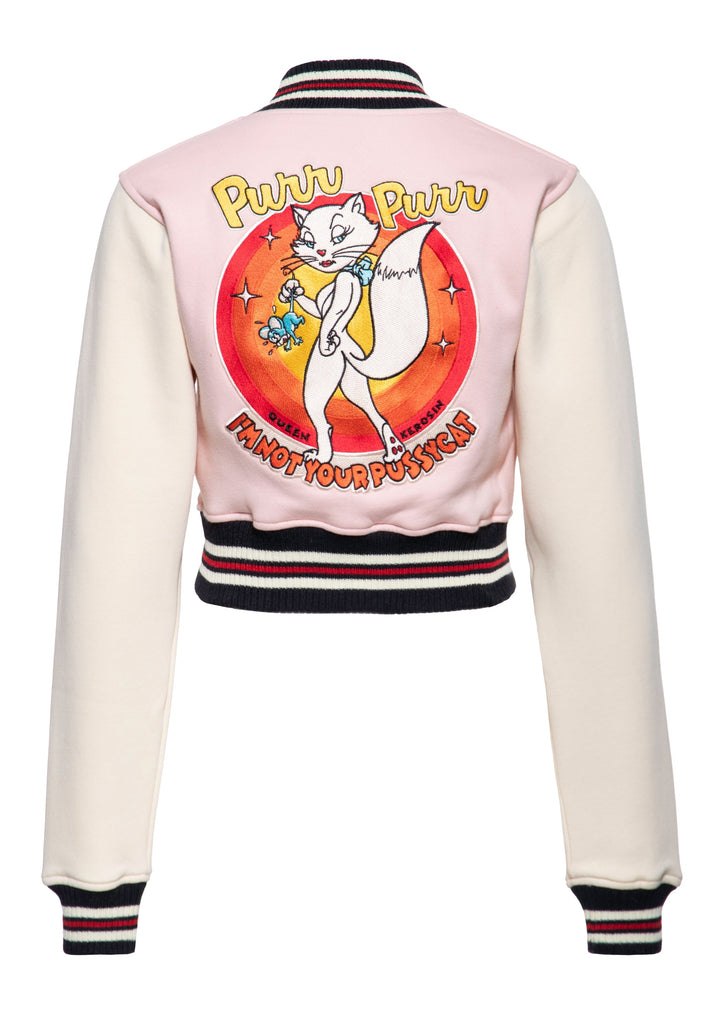 Queen Kerosin - College Jacke «Purr Purr»