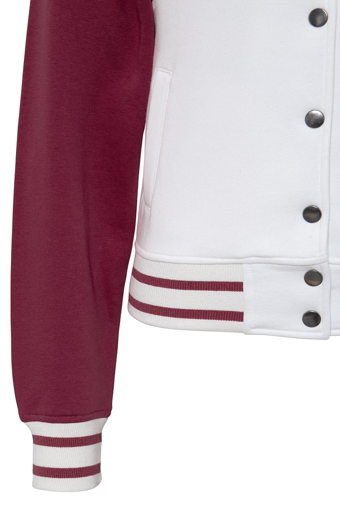 Queen Kerosin - College Jacket mit Frottier - Stickerei