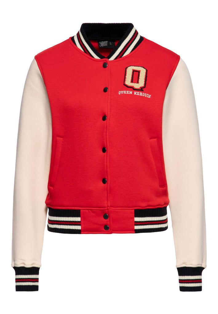 Queen Kerosin - College Sweatjacke «Q»