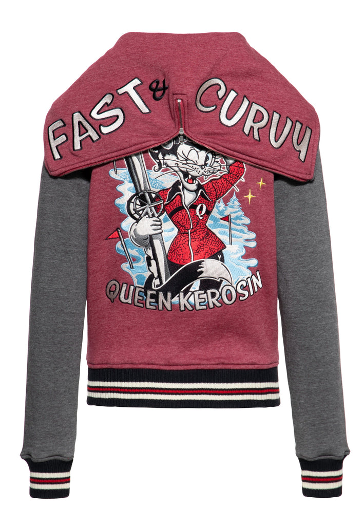 Queen Kerosin - Collegejacke «Fast & Curvy»