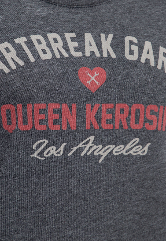 Queen Kerosin - Enzym Wash T-Shirt «Heartbreak Garage»