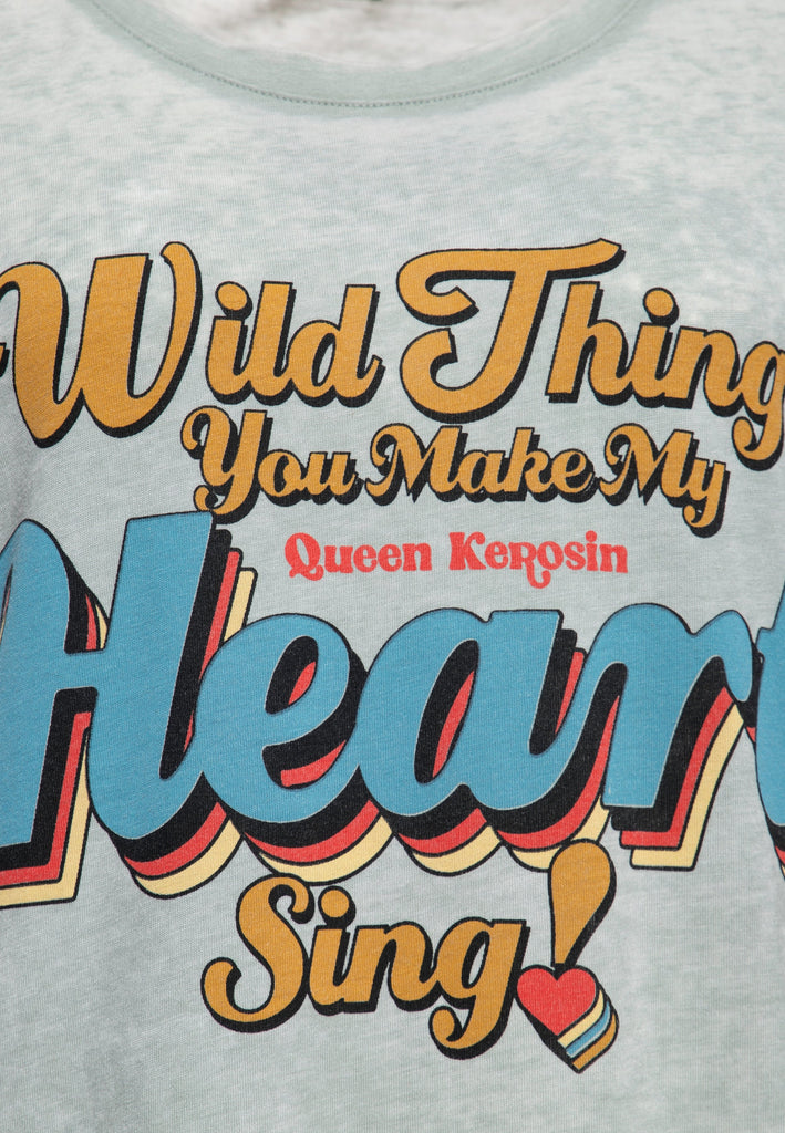 Queen Kerosin - Enzym Wash T - Shirt «Wild Thing»