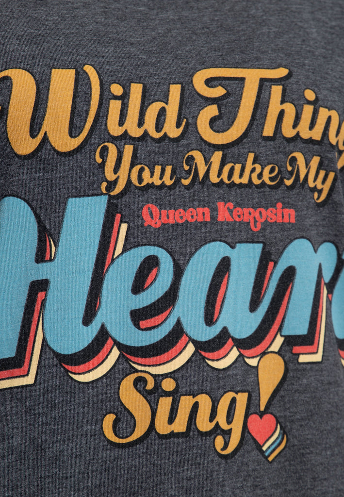 Queen Kerosin - Enzym Wash T - Shirt «Wild Thing»