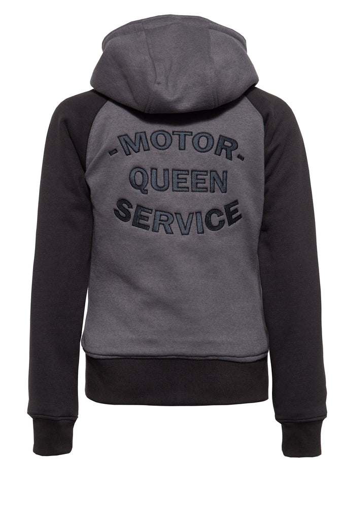 Queen Kerosin - Funktions - Hoodie - Jacket im College - Style «Motor Queen»