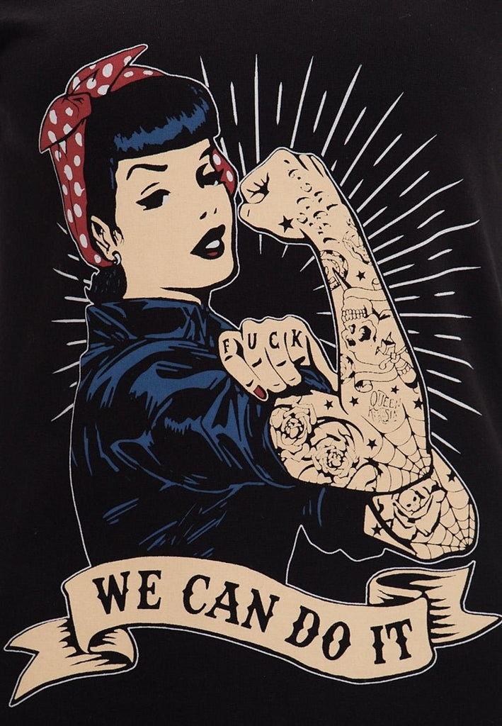 Queen Kerosin - Kurzarmshirt «We can do it - Inked»