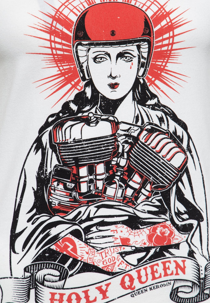 Queen Kerosin - Printshirt mit Motiv in der Front «Holy Queen»