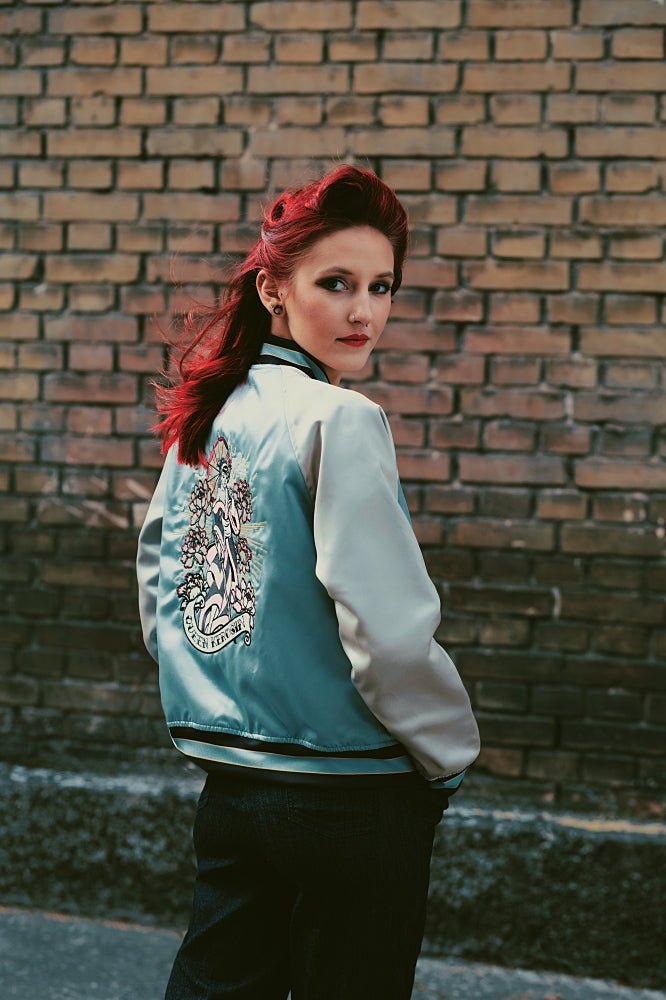 Queen Kerosin - Satin Blouson Wendejacke «Queen»