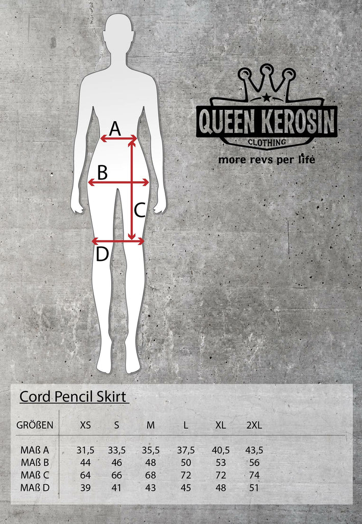 Queen Kerosin - Sexy Cord - Rock im Slim Fit