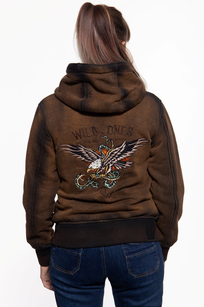 Queen Kerosin - Sweatjacke «Wild Ones Ride Free»