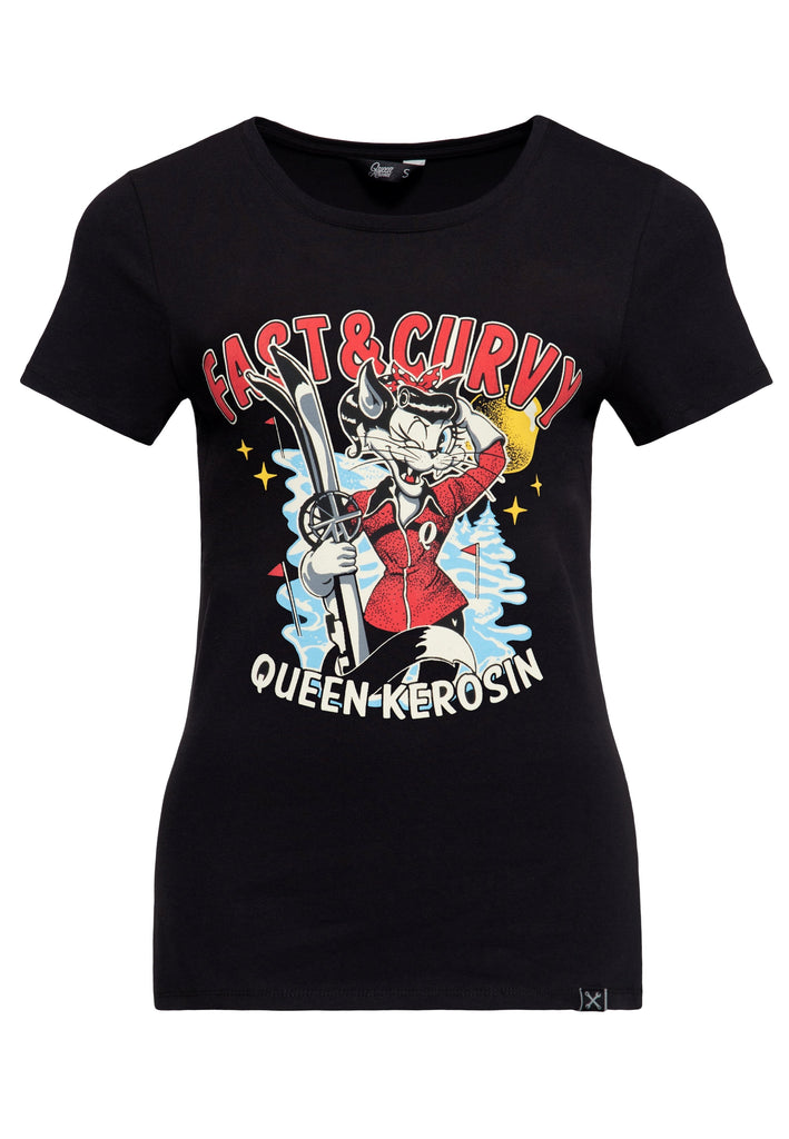 Queen Kerosin T-Shirt «Fast & Curvy»