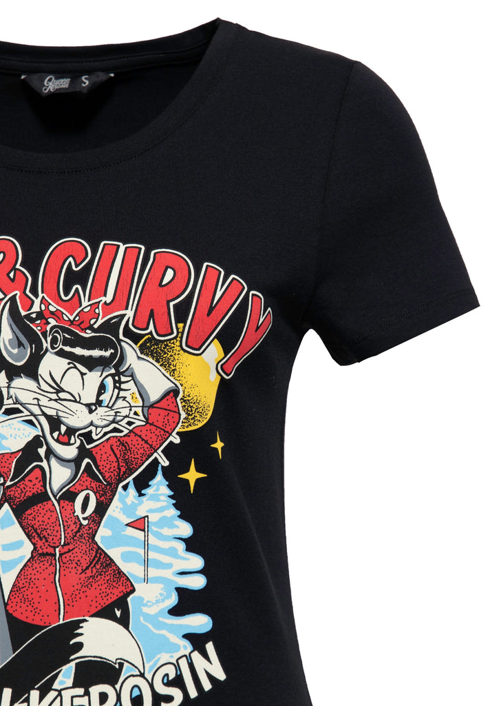 Queen Kerosin - T - Shirt «Fast & Curvy»