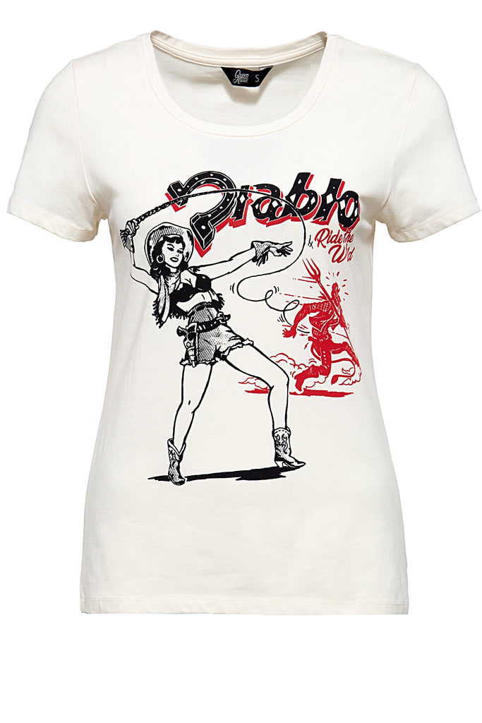 Queen Kerosin - T-Shirt im Vintage Look «Diablo»