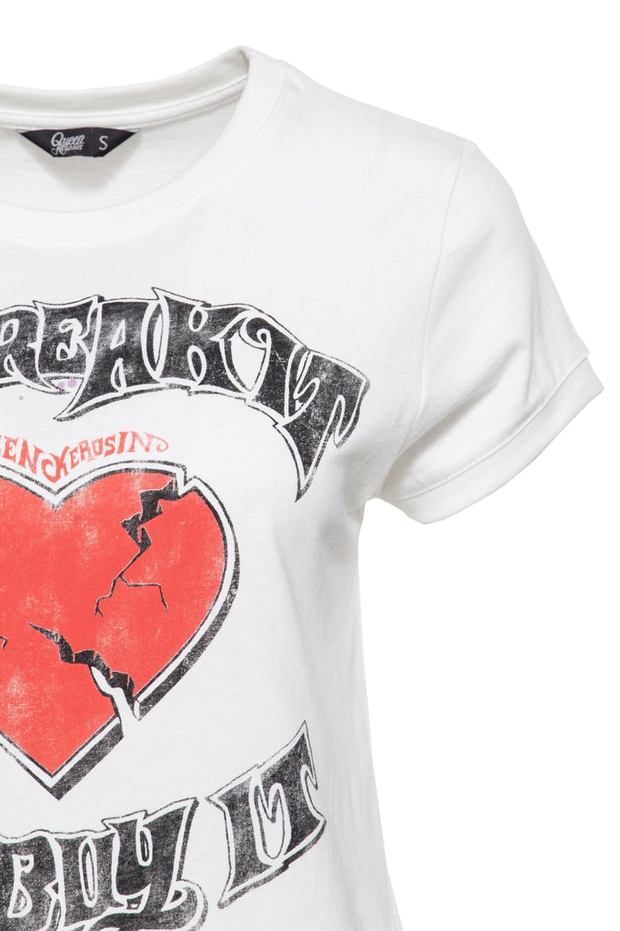 Queen Kerosin - T-Shirt im Wide Fit «You break it»