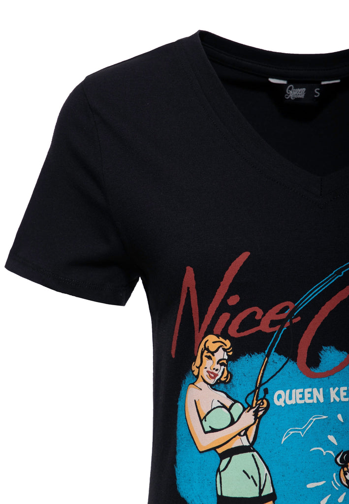 Queen Kerosin - T-Shirt «Nice Catch»