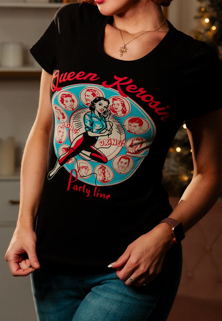 Queen Kerosin - T-Shirt «Party Line»