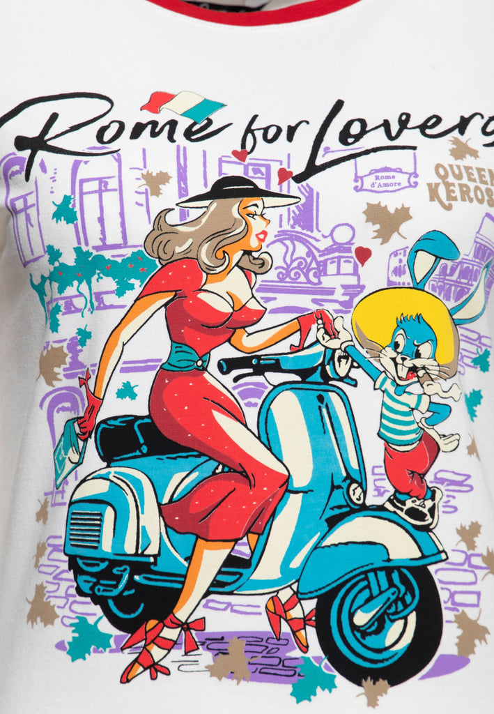 Queen Kerosin - T - Shirt «Rome for Lovers»