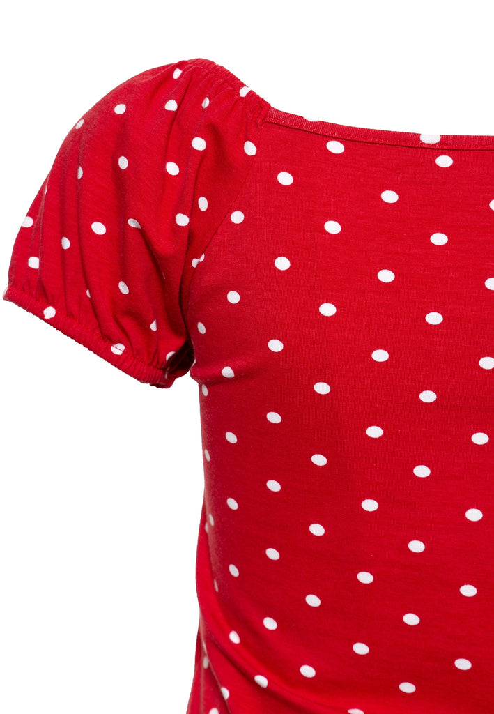 Queen Kerosin - Top mit Polka-Dots