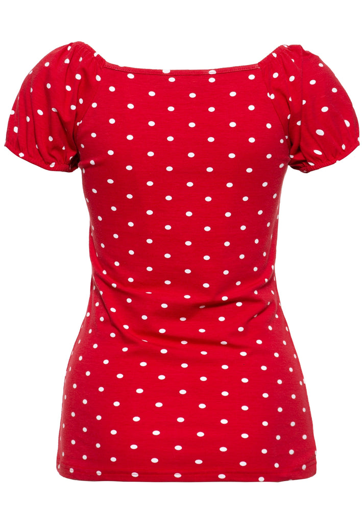 Queen Kerosin - Top mit Polka-Dots