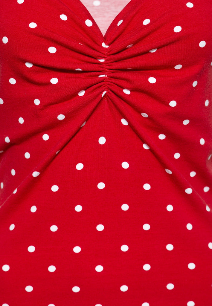 Queen Kerosin - Top mit Polka-Dots