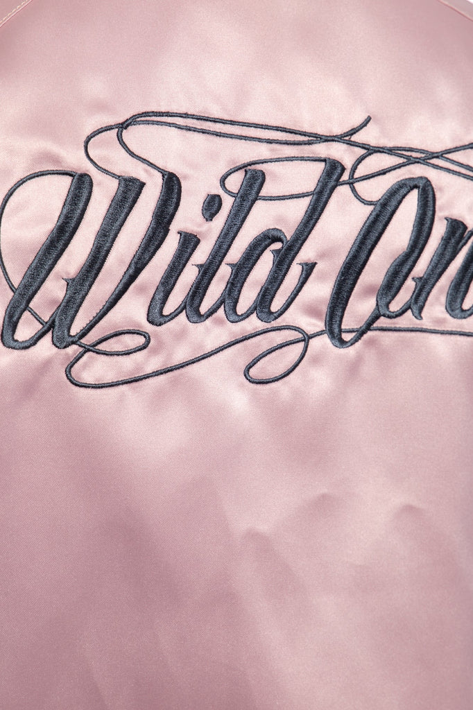 Queen Kerosin - Wendejacke aus Satin mit Stickerei «Wild One»