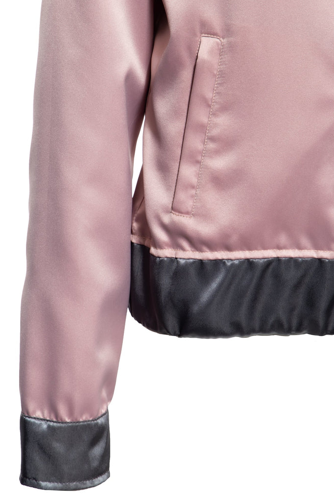 Queen Kerosin - Wendejacke aus Satin mit Stickerei «Wild One»