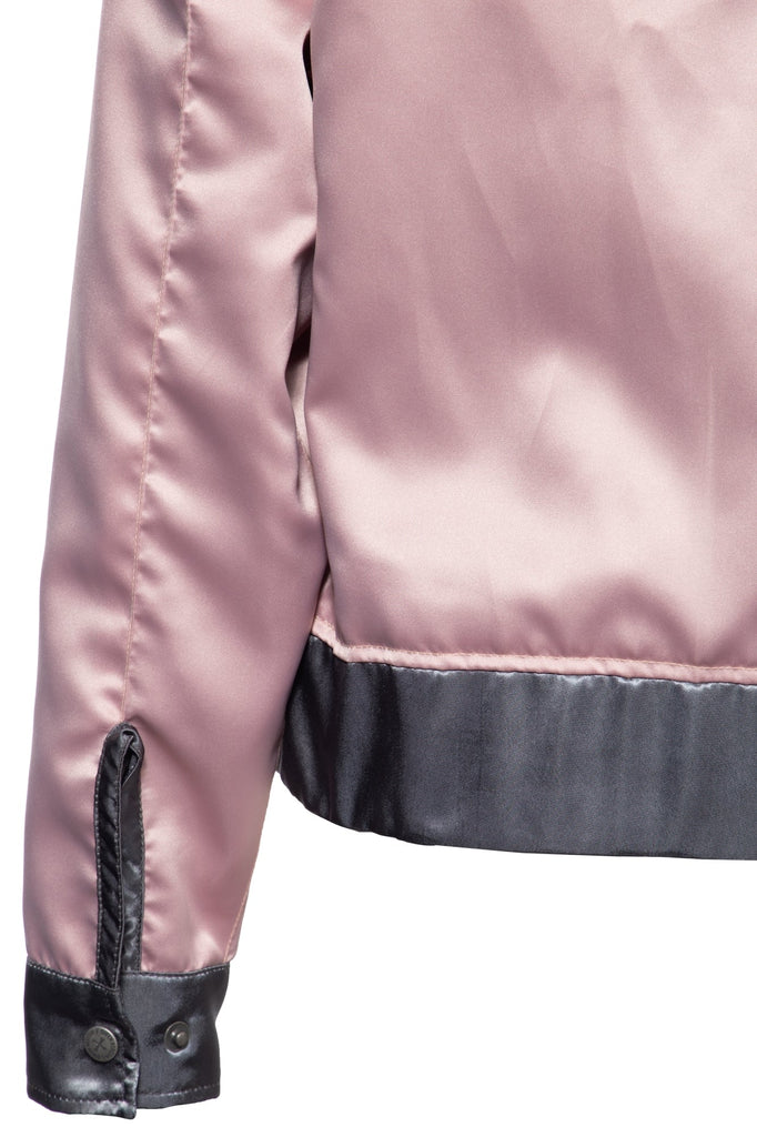 Queen Kerosin - Wendejacke aus Satin mit Stickerei «Wild One»