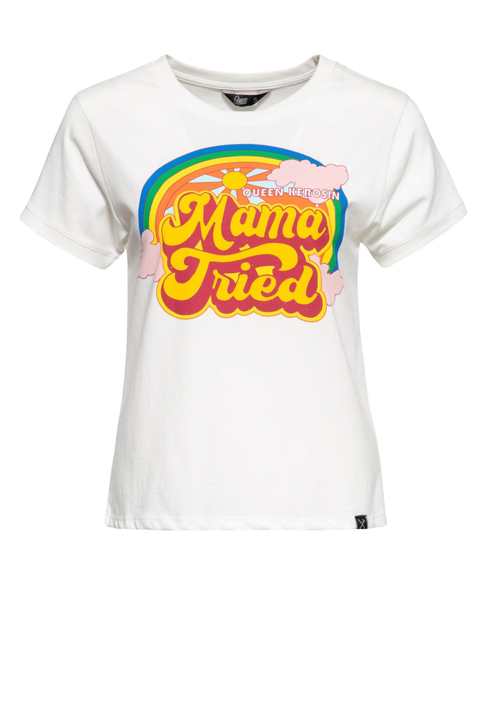 Queen Kerosin - Wide Fit T-Shirt «Mama Tried»