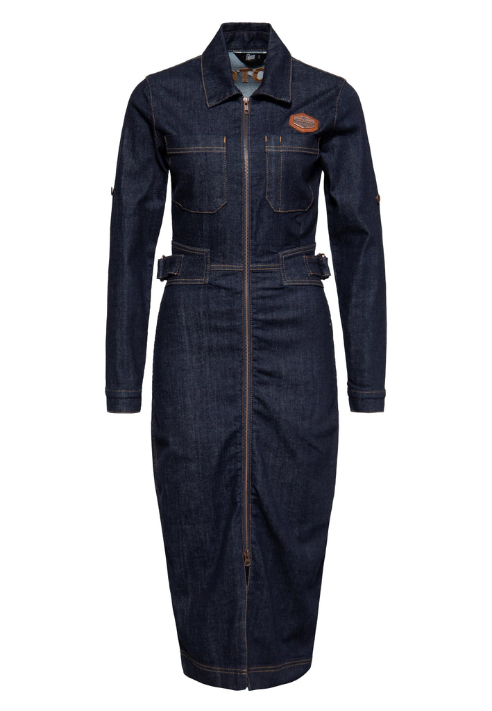 Queen Kerosin - Workwear Pencil Kleid «Motor Queen Service»