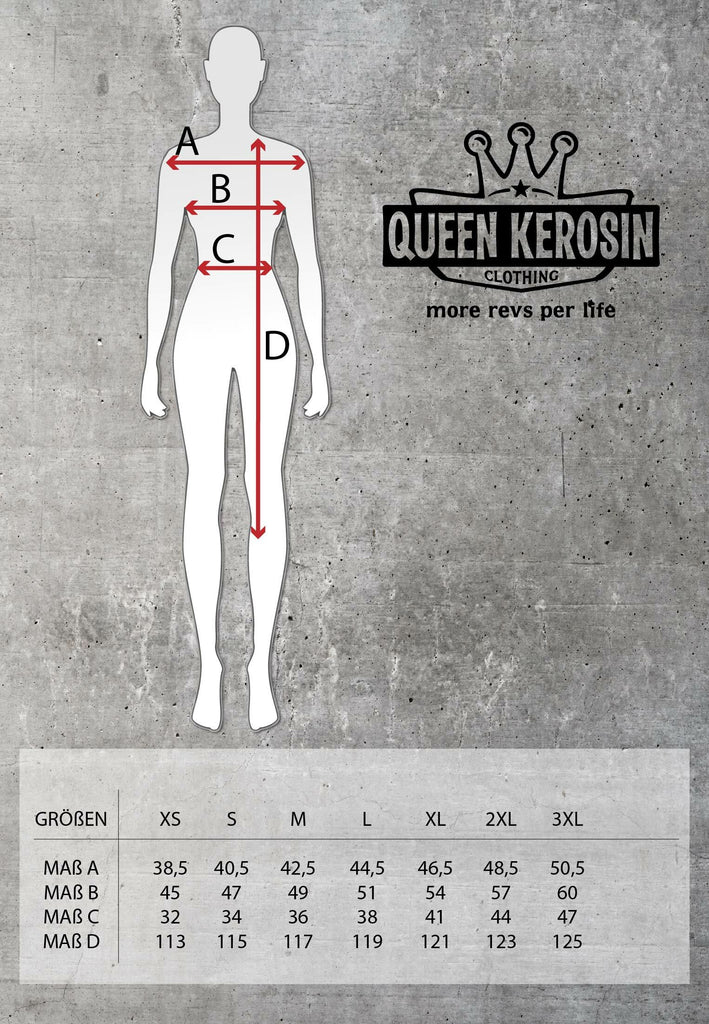 Queen Kerosin - Workwear Slim Fit Jeanskleid «Speedway Garage»