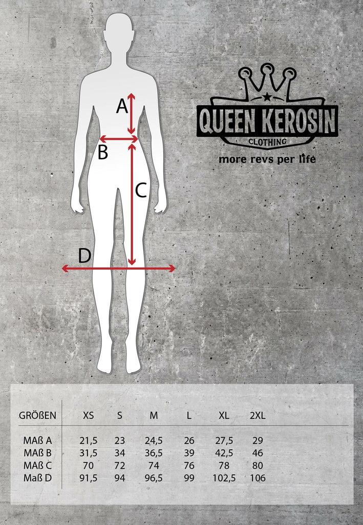 Queen Kerosin - 50s Worker Denim Latz-Rock