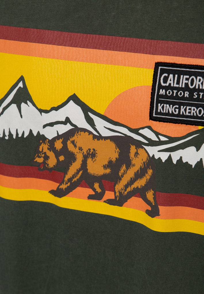 King Kerosin - Acidwash T-Shirt «CA Bear»