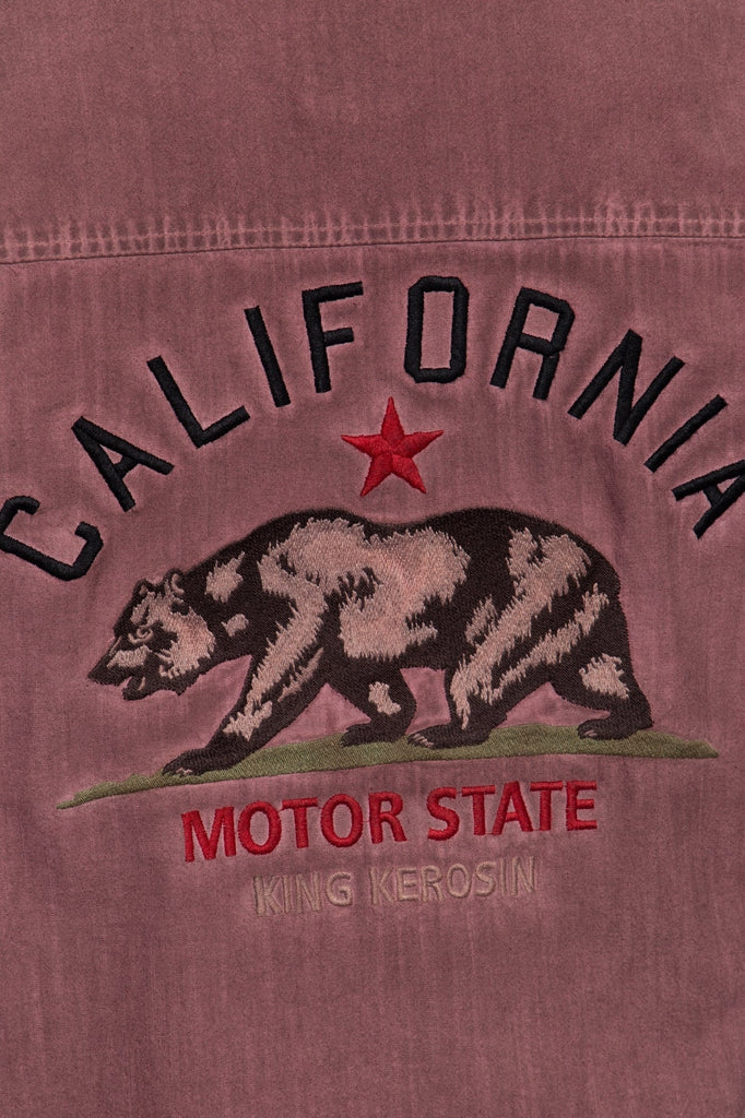 King Kerosin - Authentisches Langarmhemd «California Bear»