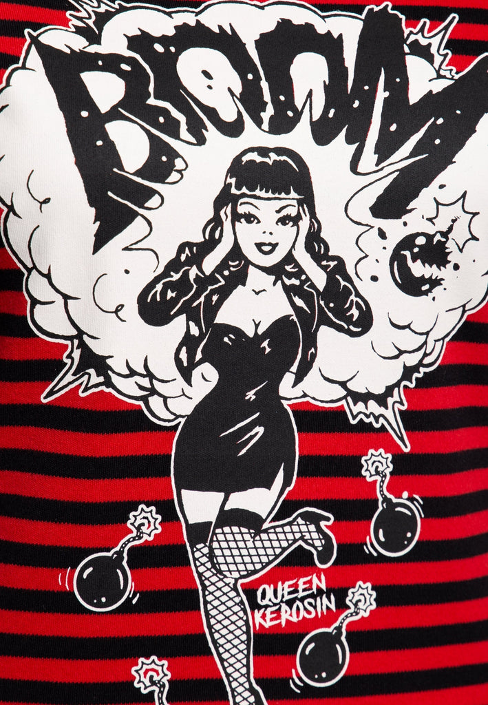 Queen Kerosin - Basic Langarmshirt «Bomb Devil»