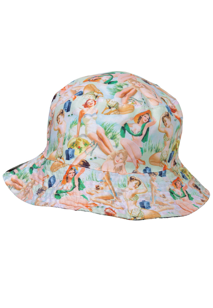 King Kerosin - Bucket Hat «Floral & Pin-Ups»