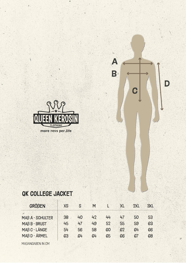 Queen Kerosin - College Jacke «Rock 'n' Roll Rebel Queen»