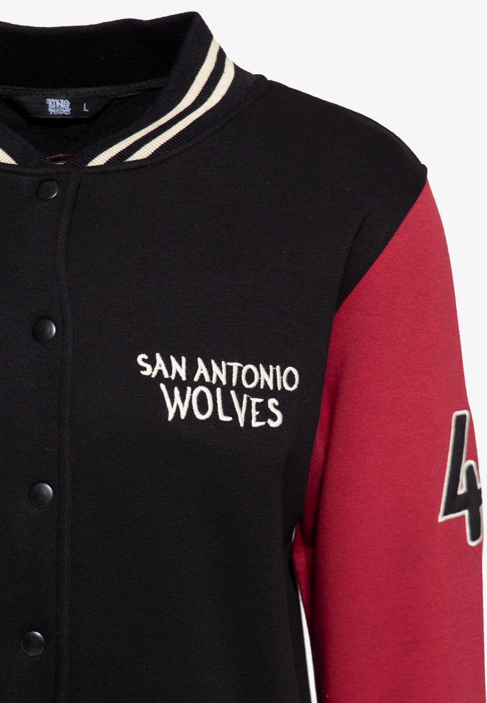 King Kerosin - College Sweat-Jacke «San Antonio Wolves»