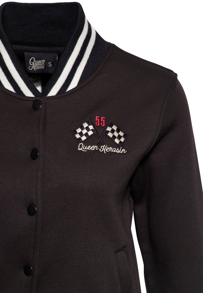 Queen Kerosin - College Sweatjacke «Motor Service Queen»