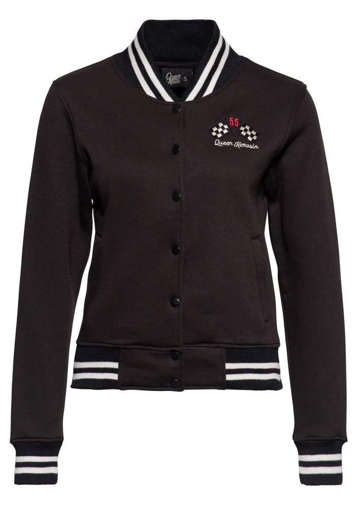 Queen Kerosin - College Sweatjacke «Motor Service Queen»