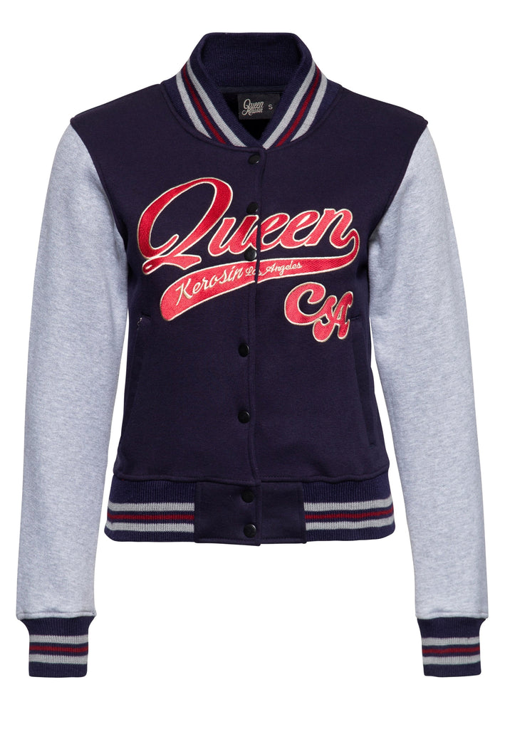 Queen Kerosin - College Sweatjacke «Queen CA»