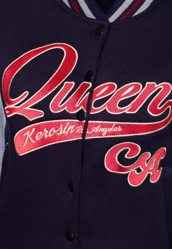 Queen Kerosin - College Sweatjacke «Queen CA»