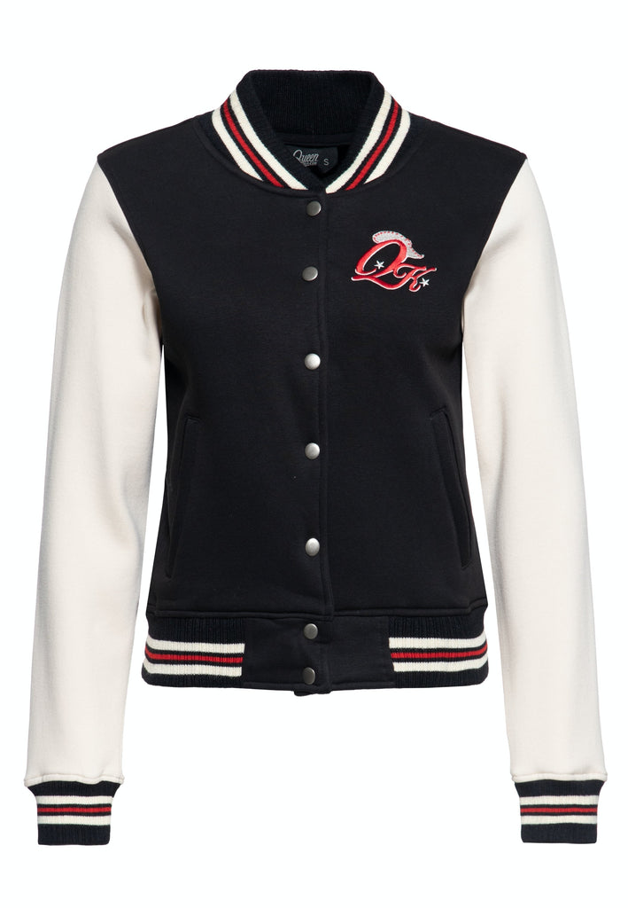 Queen Kerosin - College Sweatjacke «Rebel at Heart»