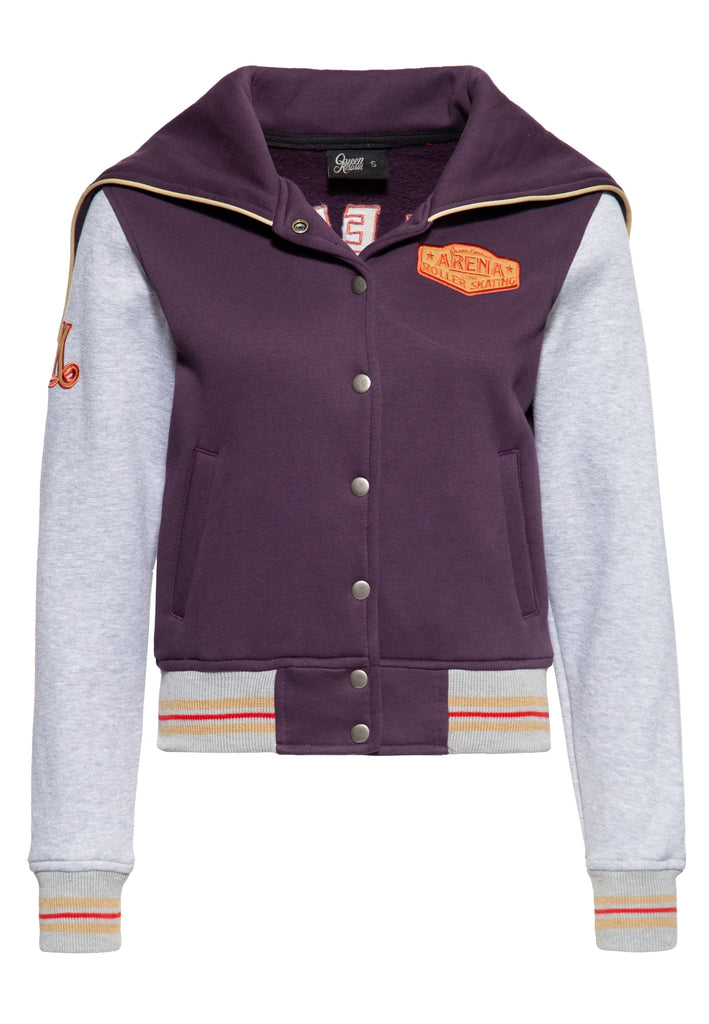 Queen Kerosin - College Sweatjacke «Rollerway»