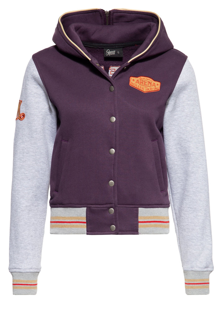 Queen Kerosin - College Sweatjacke «Rollerway»