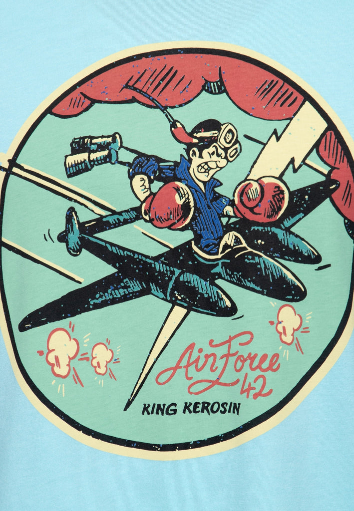 King Kerosin - Contrast T-Shirt «Airforce 42»